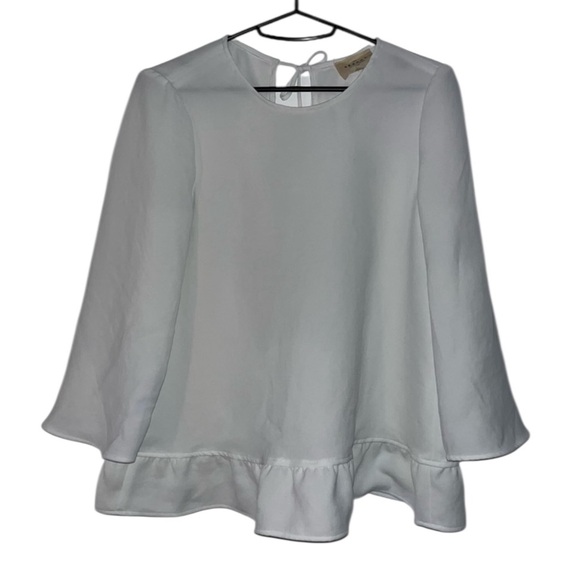 Sezane Debbie White Tie Back Blouse size medium 36 - Picture 5 of 7